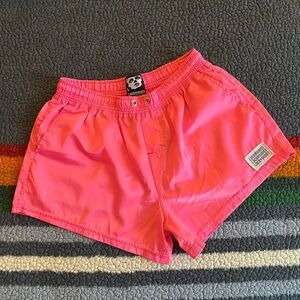 Hot Pink Short Swim Trunks